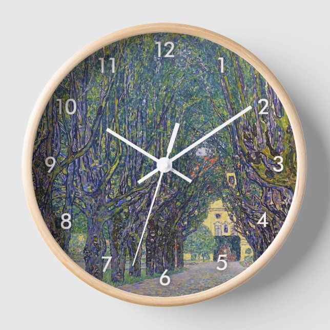 Allee in Schloss Kammer, Gustav Klimt Uhr (Vorderseite)