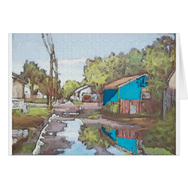 Allée Lakeview en bleu (Devant horizontal)