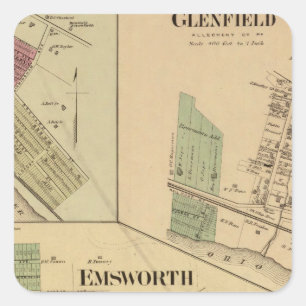 Allegheny County, Pennsylvania Quadratischer Aufkleber