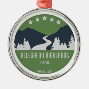 Allegheny Highlands Trail Ornament Aus Metall