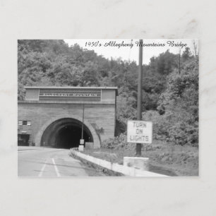 Allegheny Mountains Bridge aus den 1950er Jahren Postkarte