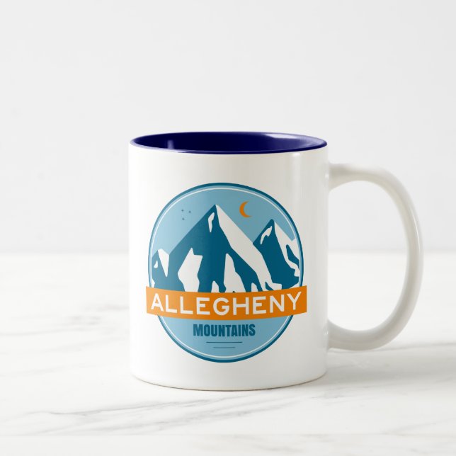 Allegheny Mountains Zweifarbige Tasse (Rechts)