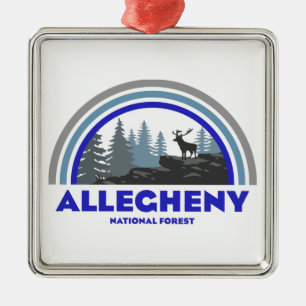 Allegheny National Forest Regenbogenhirsch Ornament Aus Metall