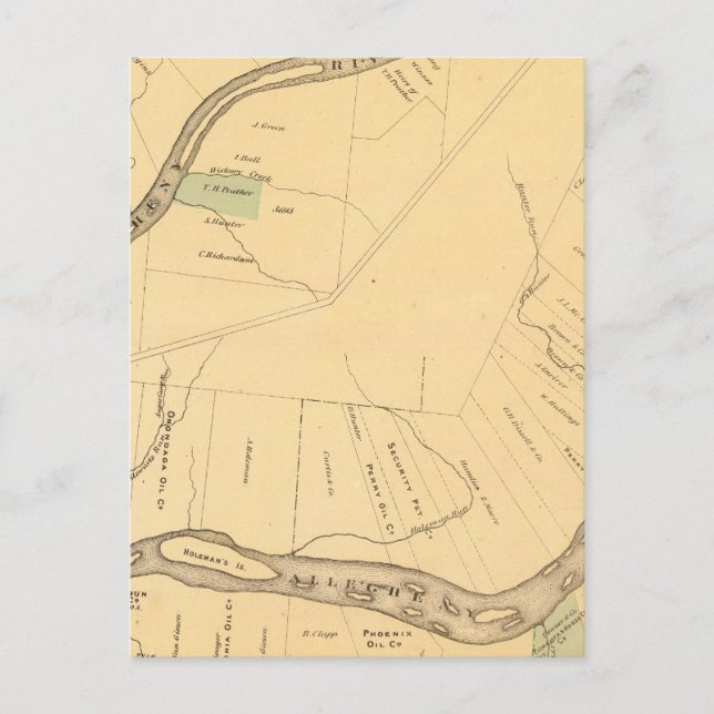 Allegheny River Pa, carte (Devant)