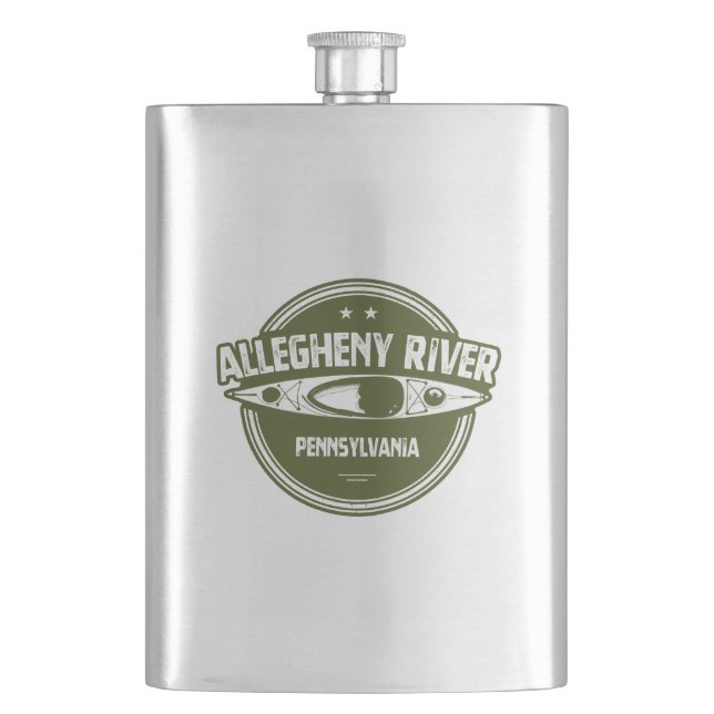Allegheny River, Pennsylvania Flachmann (Vorderseite)