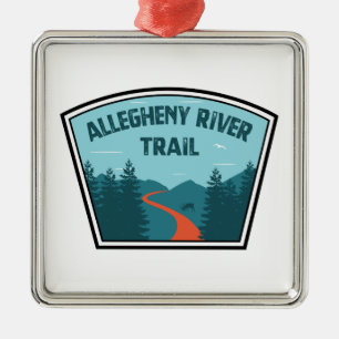 Allegheny River Trail Ornament Aus Metall
