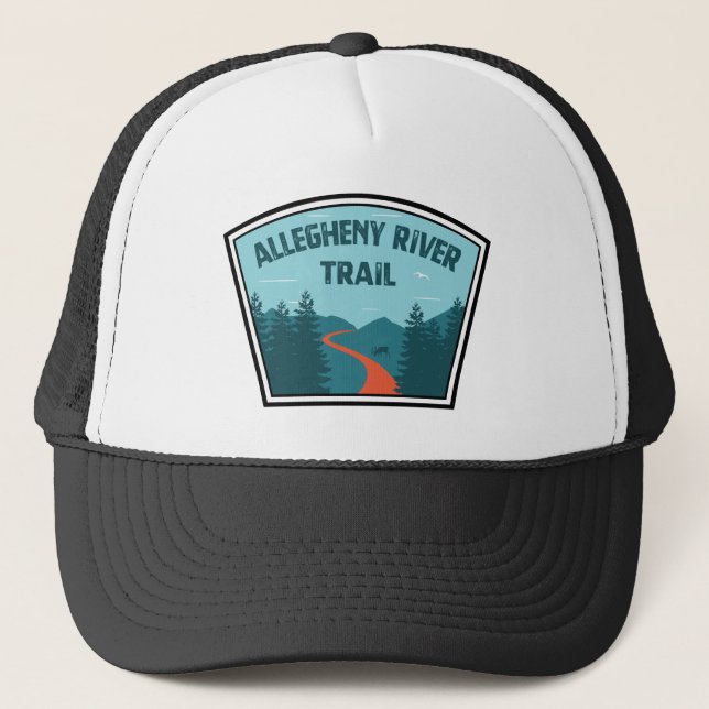 Allegheny River Trail Truckerkappe (Vorderseite)