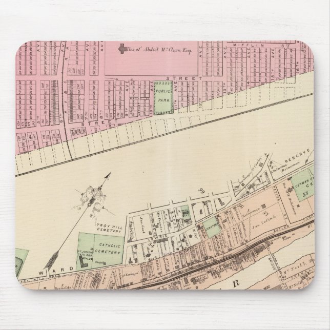 Allegheny ward 8 Homestead Mousepad (Vorne)