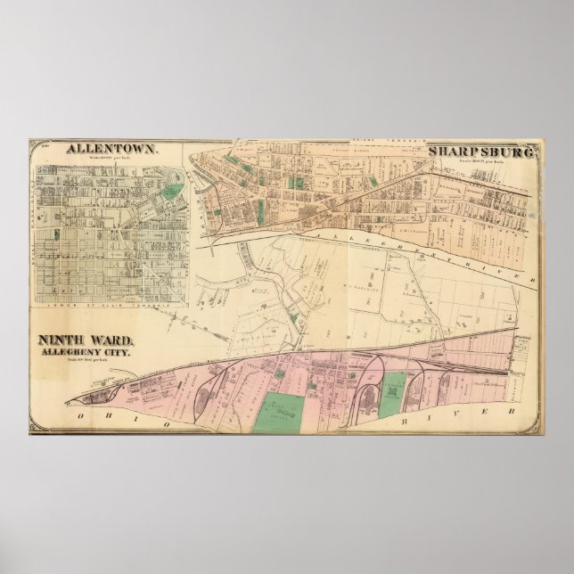 Allegheny ward 9 Sharpsburg Poster (Vorne)