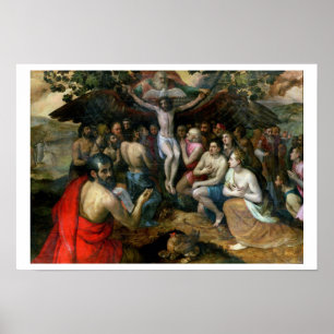Allegorie der Dreiheit (Öl auf Platte) Poster