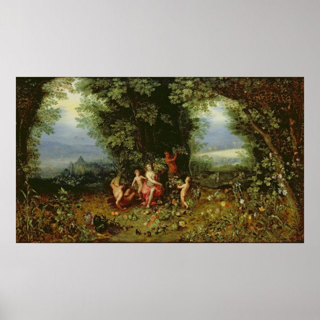 Allegorie der Erde Poster (Vorne)