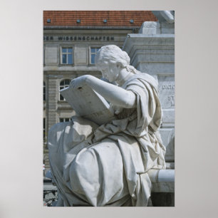 Allegorie der Geschichte des Schiller-Denkmals in Poster