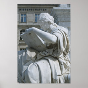 Allegorie der Geschichte des Schiller-Denkmals in Poster