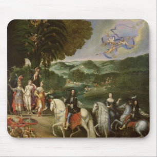 Allegorie der Heirat von Louis XIV im Jahre 1631 Mousepad