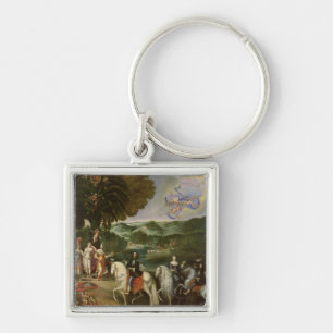 Allegorie der Heirat von Louis XIV im Jahre 1631 Schlüsselanhänger