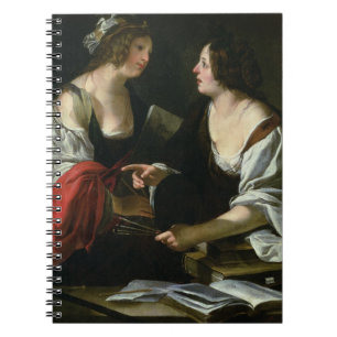 Allegorie der Malerei und der Architektur, c.1620 Notizblock