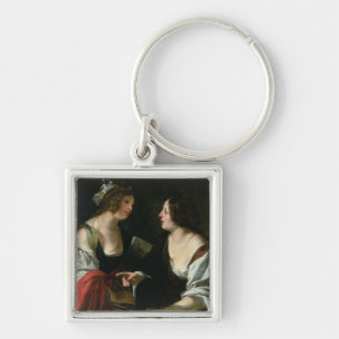 Allegorie der Malerei und der Architektur, c.1620 Schlüsselanhänger