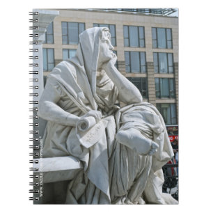 Allegorie der Philosophie des Schiller-Denkmals in Notizblock