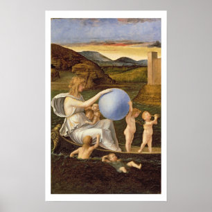Allegorie des ändernden Vermögens oder Melancholie Poster