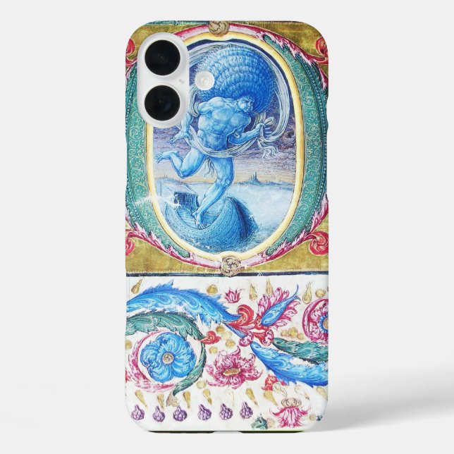ALLEGORIE DES WINDANTIKEN FLORALEN MINIATURMONOGRA iPhone 16 PLUS HÜLLE (Rückseite)