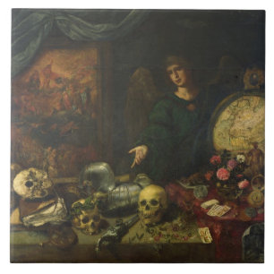 Allegorie von Eitelkeit, 1650-60 (Öl auf Leinwand Fliese
