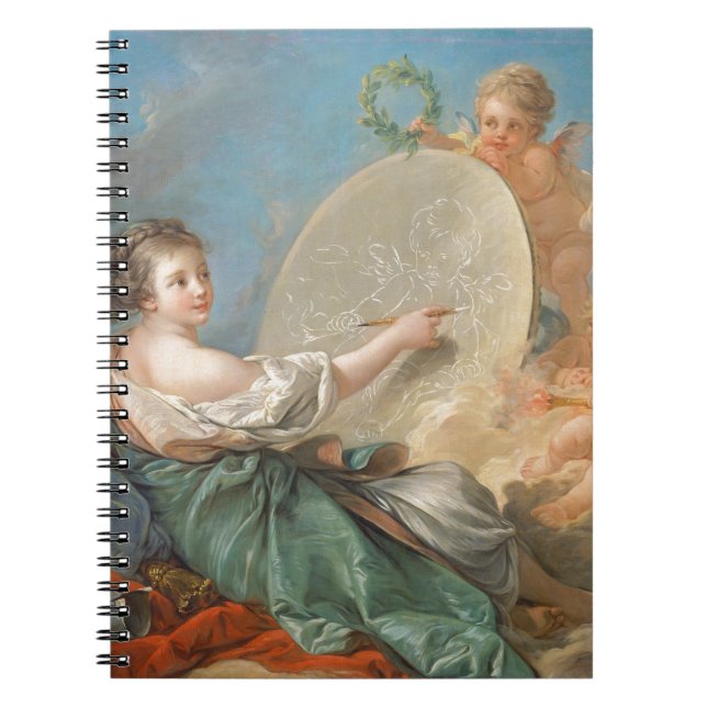 Allegorie von Malerei, 1765 (Öl auf Leinwand) Notizblock (Vorderseite)
