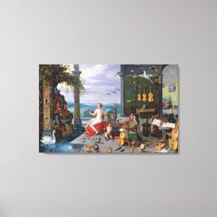 Allegorie von Musik Leinwanddruck