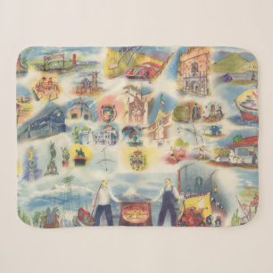 Allegorische Karte von Mexiko City und von Sherpadecke