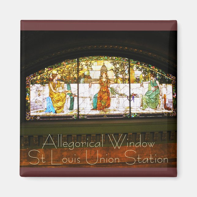 Allegorisches Fenster - Station ST Louis Gewerksch Magnet (Vorne)
