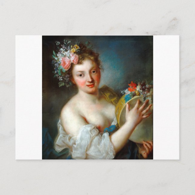 Allegory of Music by Rosalba Carriera Postkarte (Vorderseite)