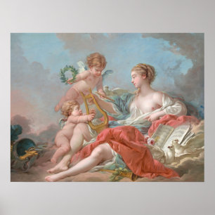 Allegory of Music - François Boucher Kunst Poster