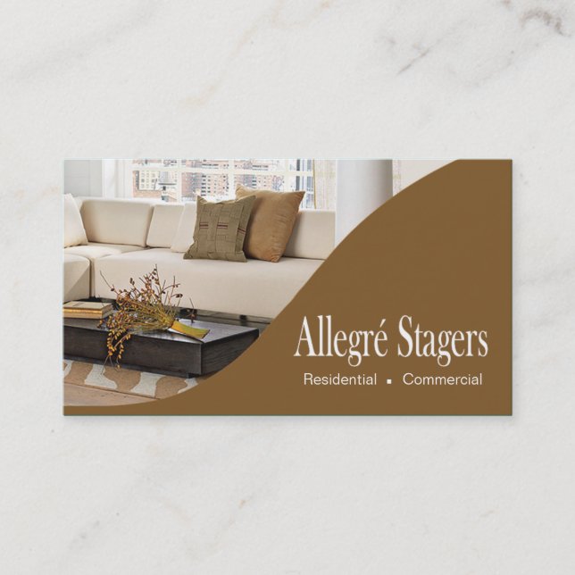 Allegré Stagers-Zuhause, das Innenarchitektur Visitenkarte (Vorderseite)