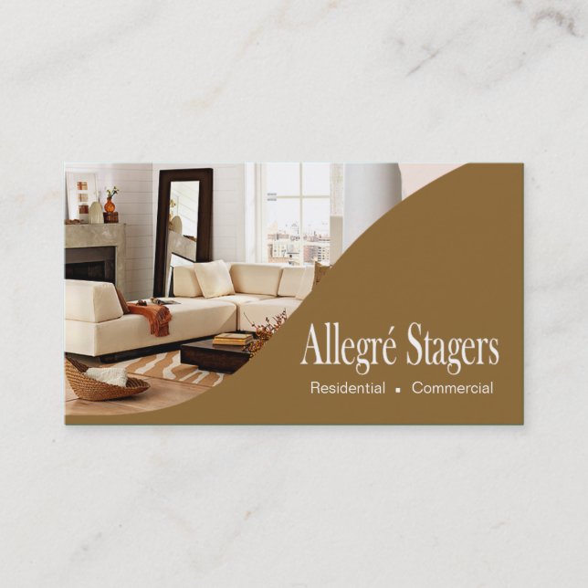 Allegré Stagers-Zuhause, das Innenarchitektur Visitenkarte (Vorderseite)