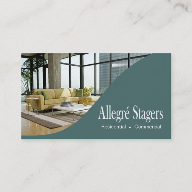 Allegré Stagers-Zuhause, das Innenarchitektur Visitenkarte (Vorderseite)