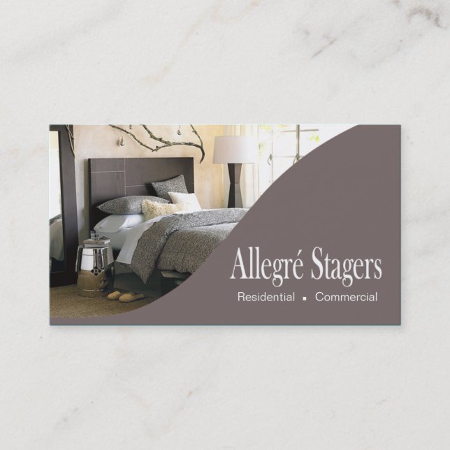 Allegré Stagers-Zuhause, das Innenarchitektur Visitenkarte (Vorderseite)