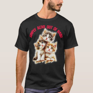 Allein aus dem Niedlichen Nihilismus-Design leben T-Shirt