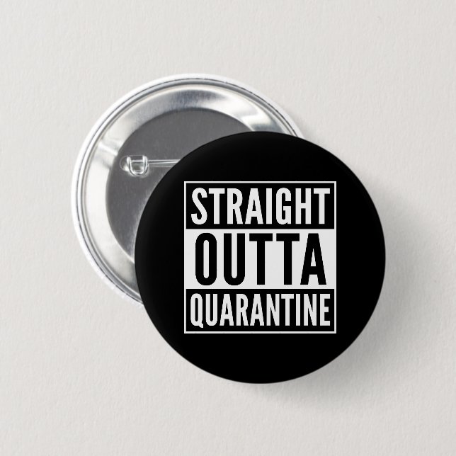 Allein aus der Quarantäne heraus - allein Button (Vorne & Hinten)
