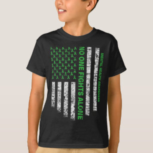 Allein die amerikanische Flagge für psychische Ges T-Shirt