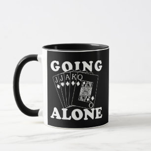 Allein gehen tasse