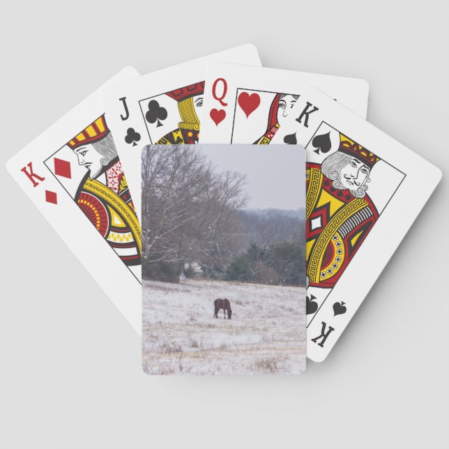 Allein im Schnee Spielkarten (Rückseite)