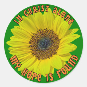 Allein in Christ Runder Aufkleber