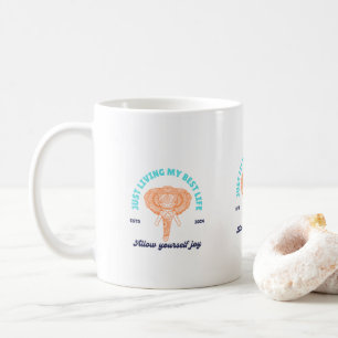 Allein mein bestes Leben Inspiration. Einzigartige Kaffeetasse