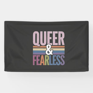 Allein queer und furchtloser LGBT-Preis Banner