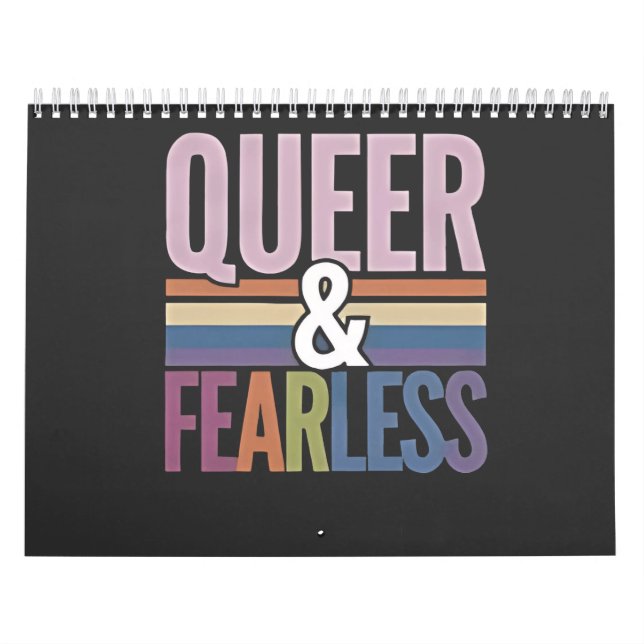 Allein queer und furchtloser LGBT-Preis Kalender (Titelbild)