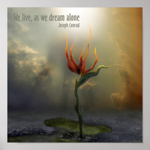 allein Surreal Digital Art Poster