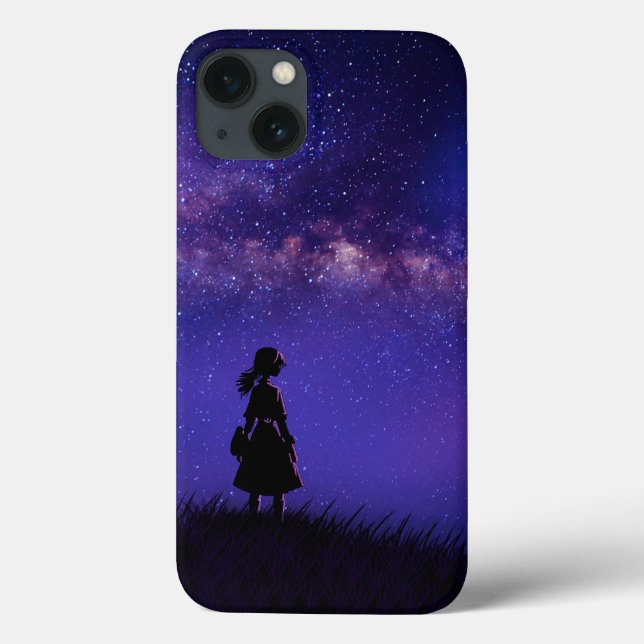 Allein und Sternennacht Case-Mate iPhone Hülle (Rückseite)