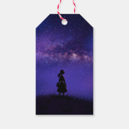Allein und Sternennacht Geschenkanhänger