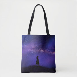 Allein und Sternennacht Tasche