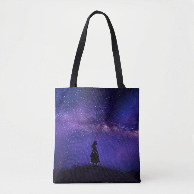 Allein und Sternennacht Tasche (Vorderseite)