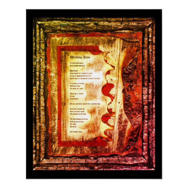 Allein zu Fuß Poster (Vorderseite)